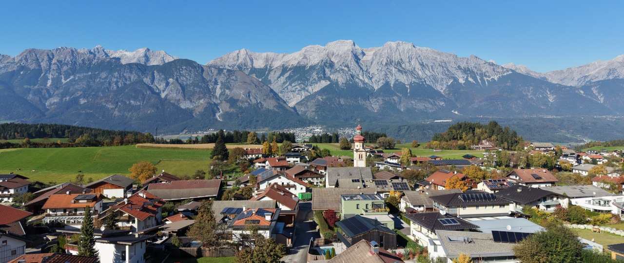 Luftbildaufnahme Tulfes